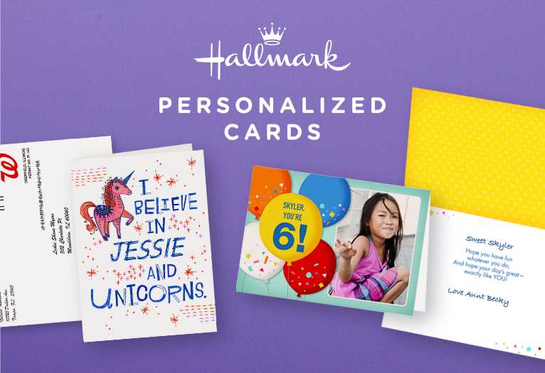 Hallmark personalized cards