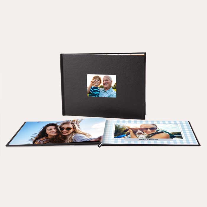 8.5x11 Layflat Window Cover Photo Books
