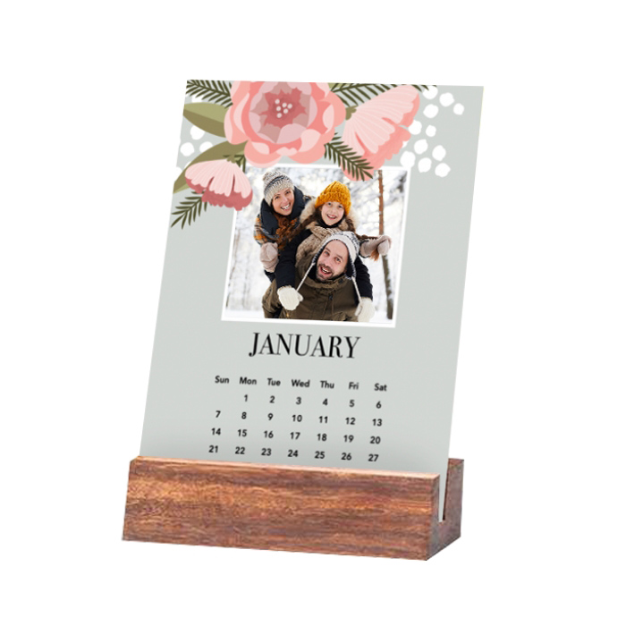Wood Easel Calendar 