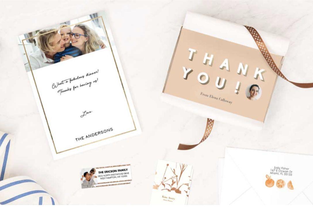 Send gorgeous greetings on stylish stationery