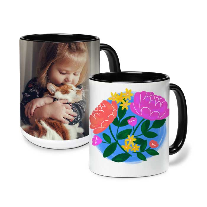 15 oz. Color Accent Mug, Black