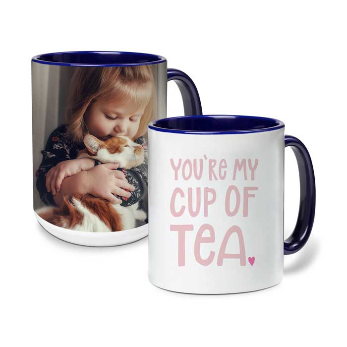 15 oz. Color Accent Mug, Navy