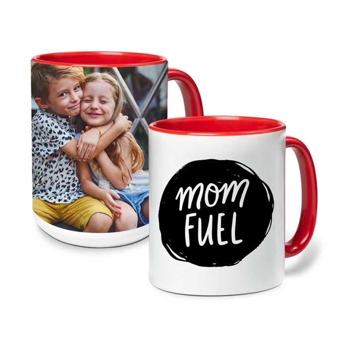 15 oz. Color Accent Mug, Red