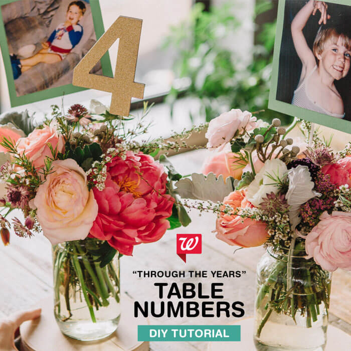 Through The Years Table Numbers