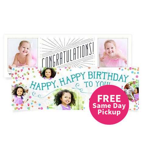 FREE Same Day Pickup, Banners