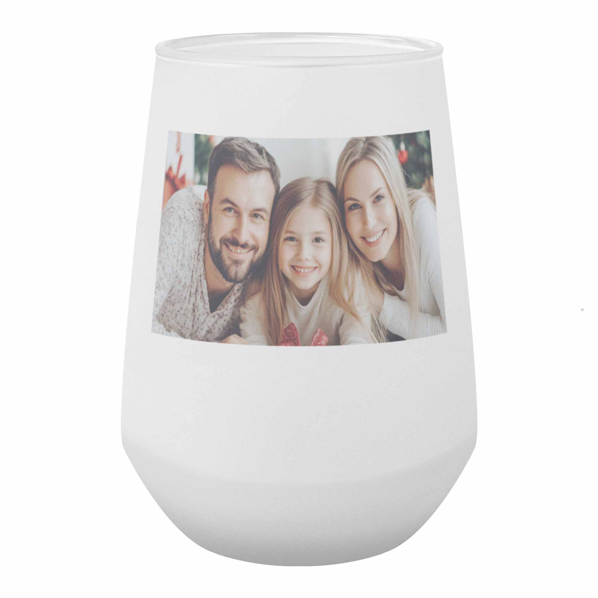 NEW! Frosted Stemless Wine Glass