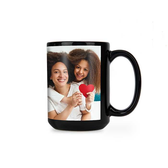 15oz Black Ceramic Mug 