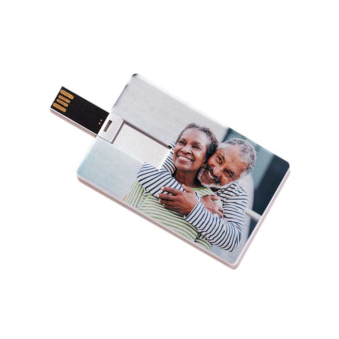 Custom USB Flash Drive - Credit Card Style (Metal)