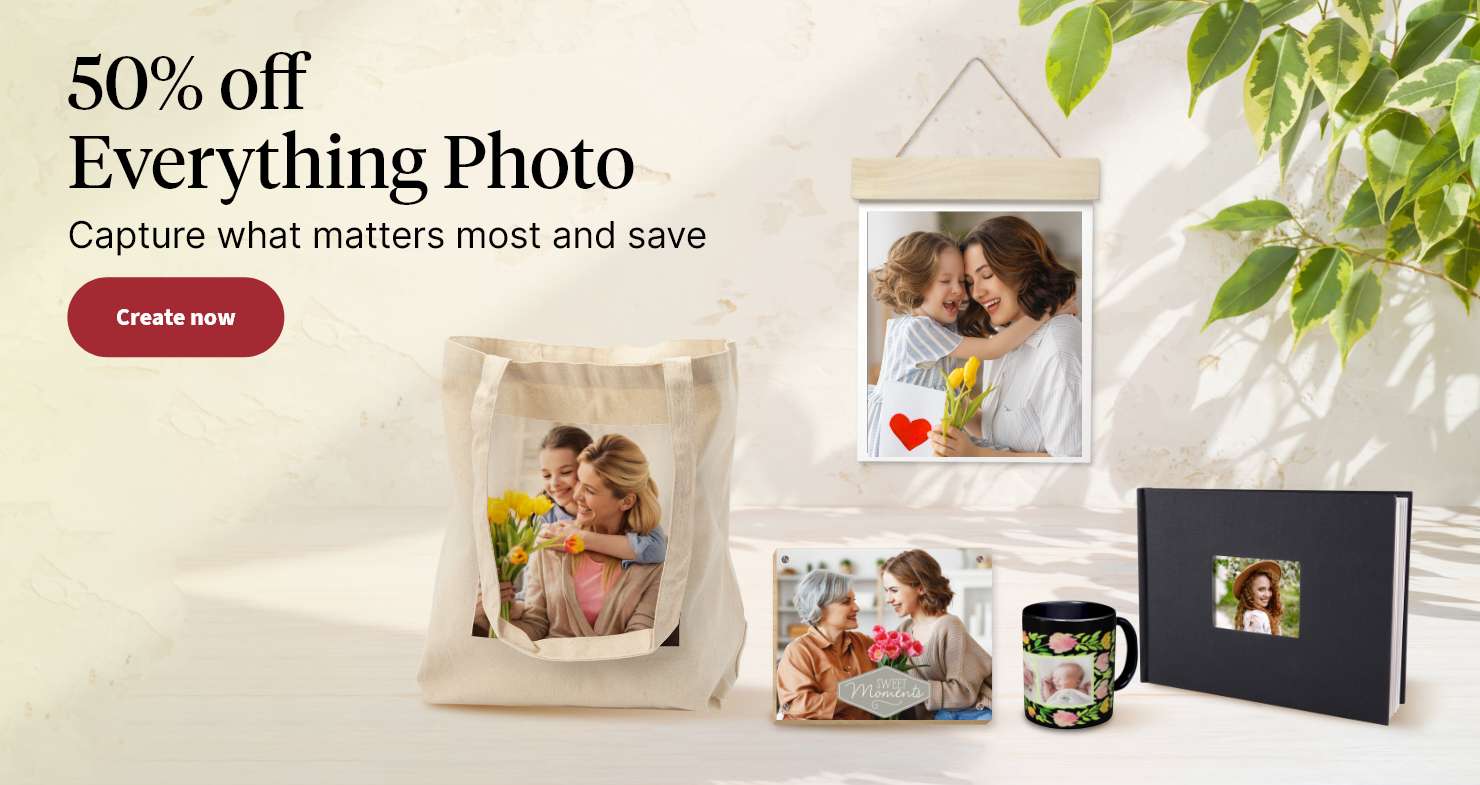 50% off Everything Photo. Capture what matters most and save. Create now.