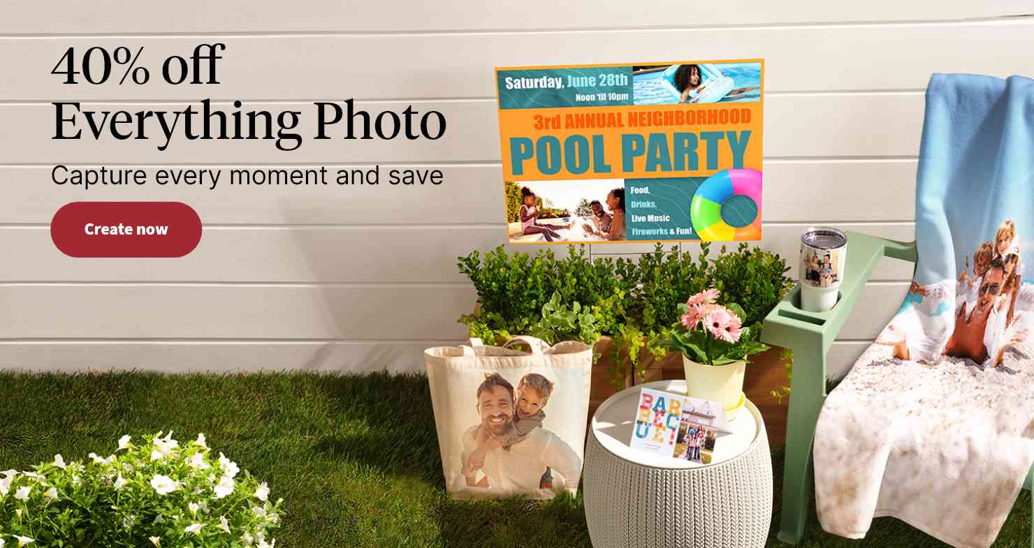 40% off Everything Photo. Capture every moment and save. Create now.