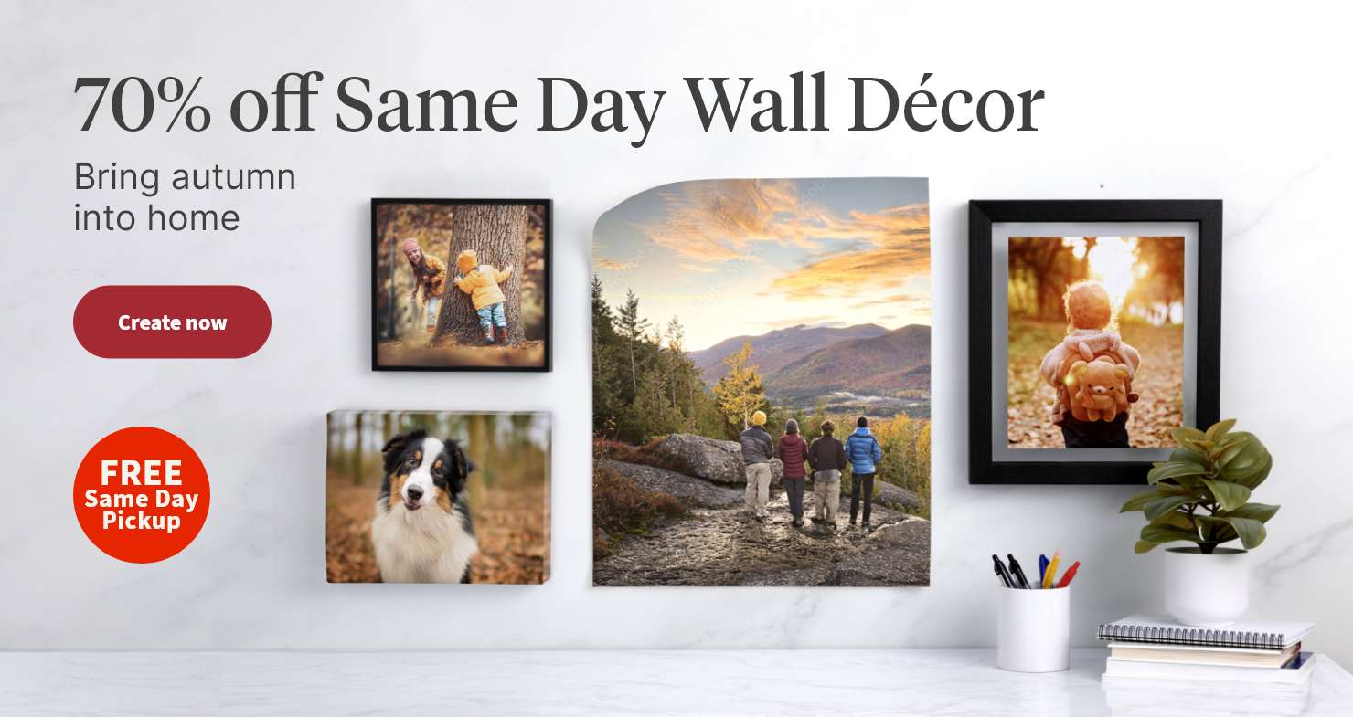 70% off Same Day Wall Décor. Bring autumn into home. FREE Same Day Pickup. Create now.